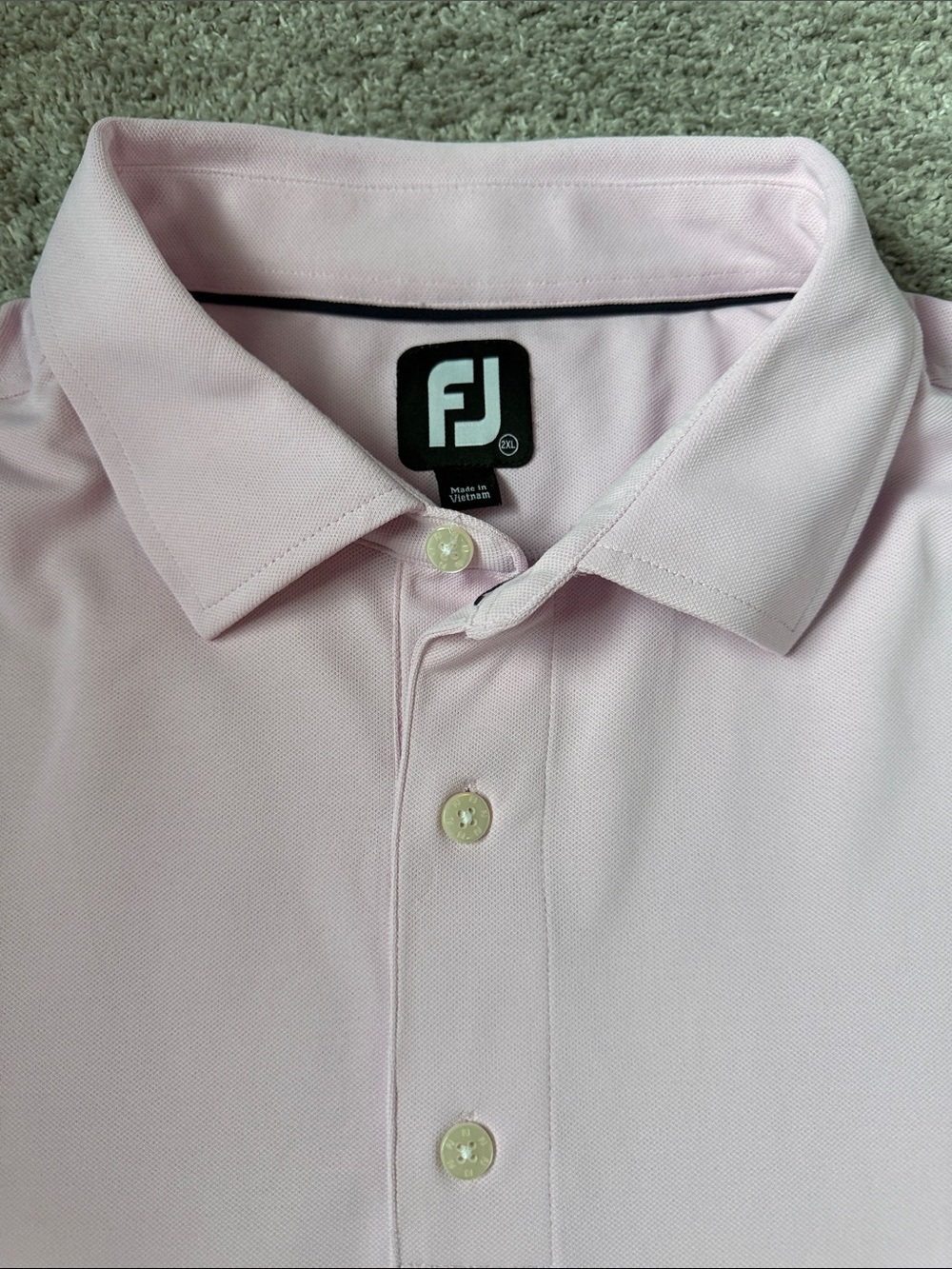 FootJoy Men’s Light Pink Golf Polo